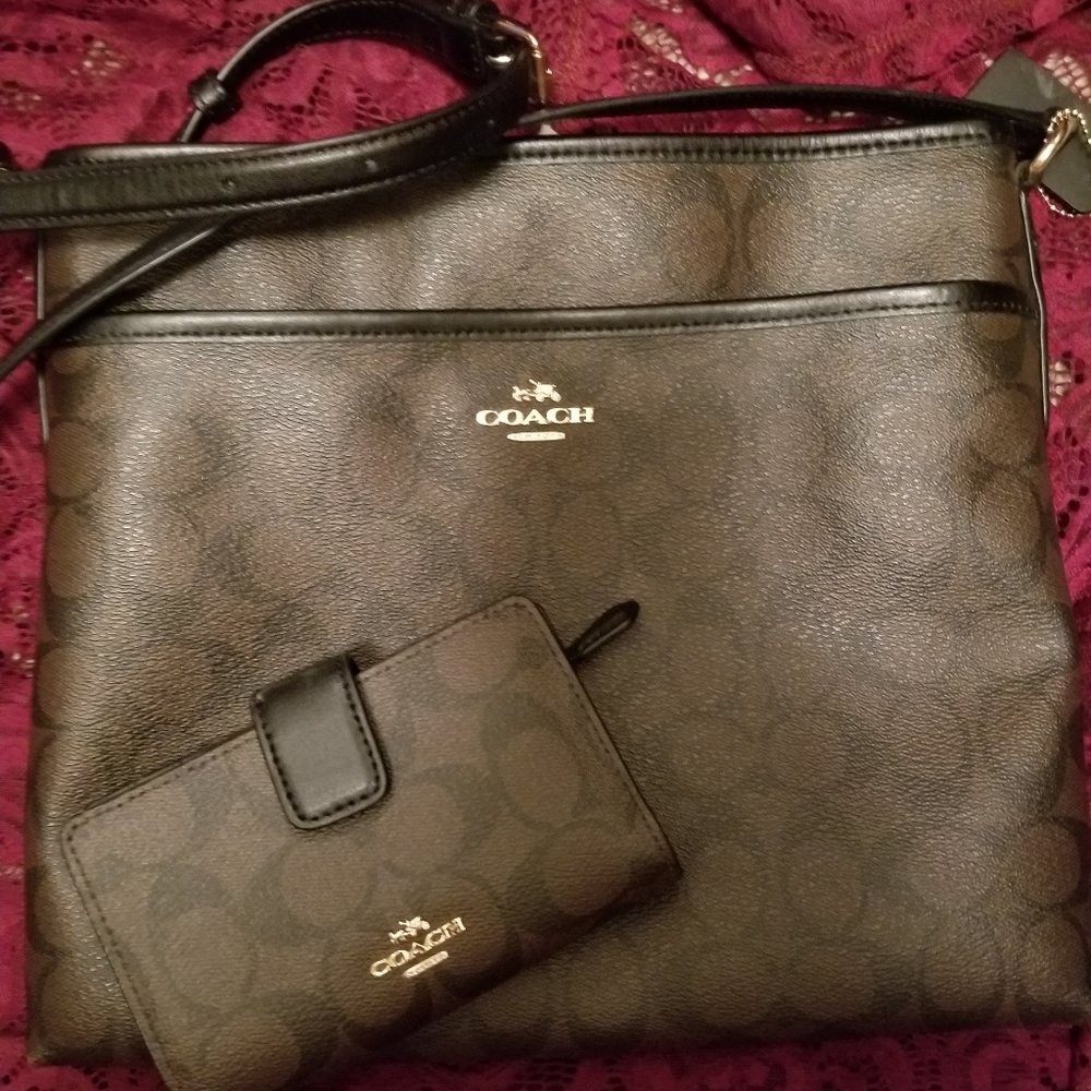 Authentic Coach Crossbody and Wallet